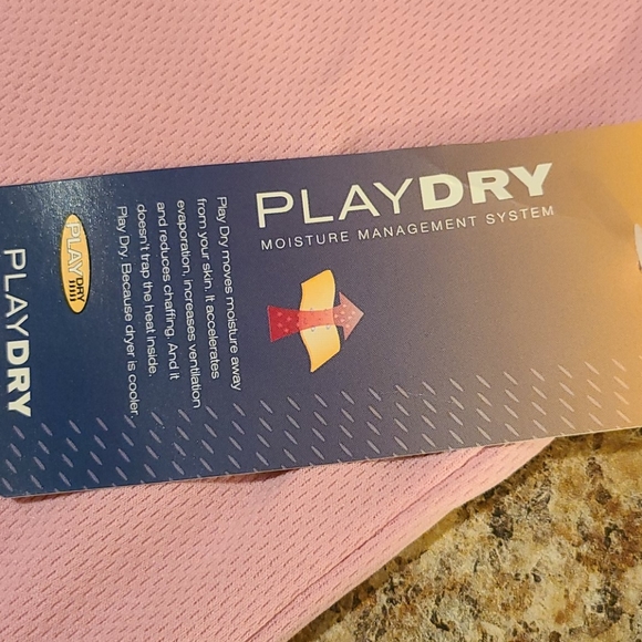 Reebok Play Dry (3) Girls L Pink SS Shirt NWT - Picture 3 of 12